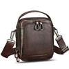 IVTG Genuine Leather Messenger Bag for Men Small Sling Purse