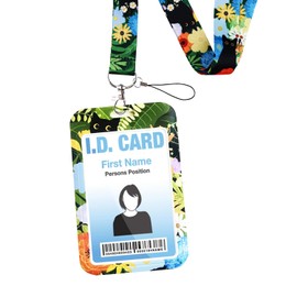 ID Card Holder with Strap, Card Holder ID with Lanyard, Bus Ticket Case, Students, Unique Creativity Card Holder, Neck Lanyard for Teachers, Doctors, Students