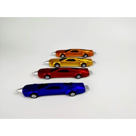 LSFCHYBY 4PCS Sports Car Pens Car Ballpoint Pen Funny pens for Kids Novelty Pens Cute Pens Cool Kids Pens School Supplies Racing Car Pens Gifts for Children(Blue ink) (4)