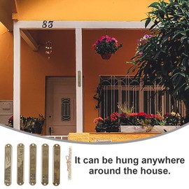 Garneck 5 Pieces Mezuzah Scroll Mezuzah Door Jewish Amulet Door Decoration with Roll Paper Jerusalem Israel Decoration Jewish Gifts Religious Items Feng Shui Charms Living Room Wall Decoration