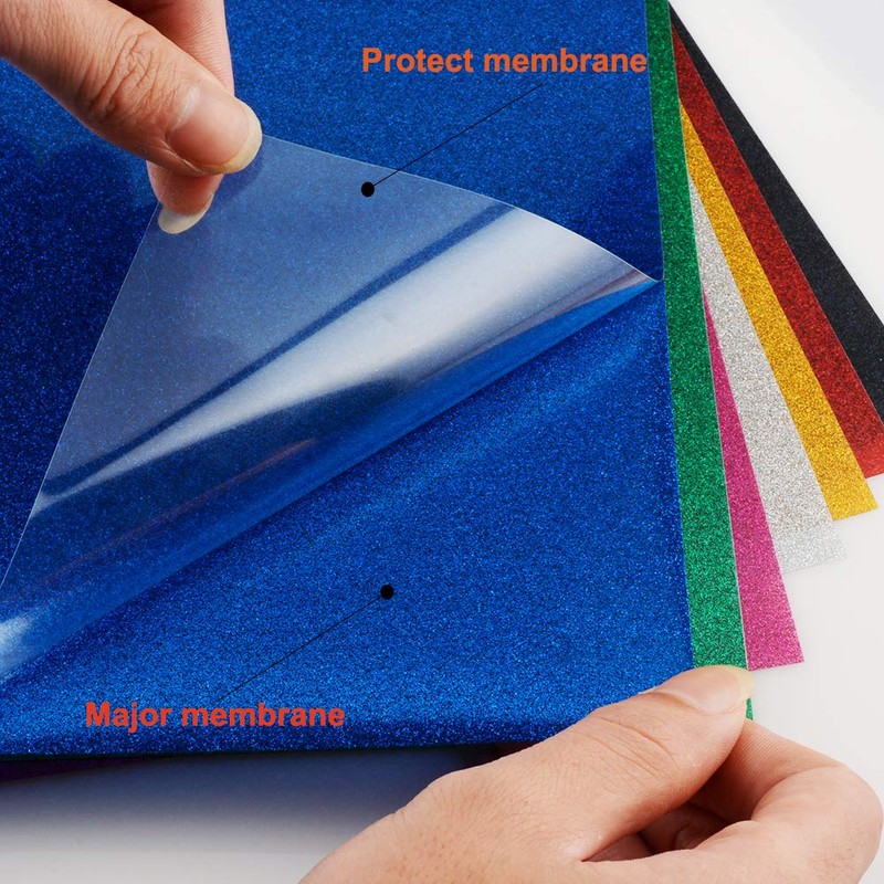 KISSWILL Glitter Heat Transfer Vinyl Rolls, 10 Inch X 6