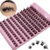 Selawasty 120pcs Lash Clusters DIY Eyelash Extensions Clusters Lashes D
