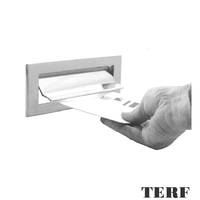 TERF® 250mm X 75mm Traditional Type Silver Letter Postal Plate