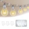 Bomiclss 100Pcs Gutter Hooks for Outdoor Lights, Outdoor Light Hooks