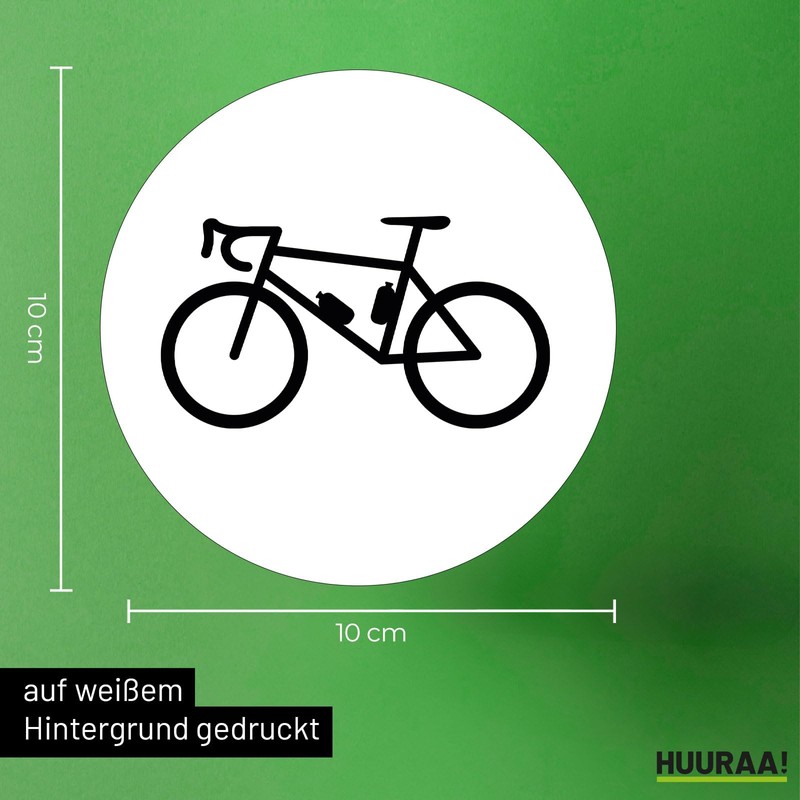 Huuraa Sticker Bike Bicycle Gift 10 cm Sticker Bike Gift