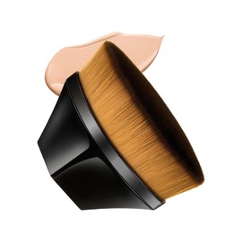 Qin Derdom Flat Head Foundation Brush, Premium Powder Brush, Portable, High-grade Fiber Bristle, Super Soft, Convenient, Practical, Stylish, Large Size