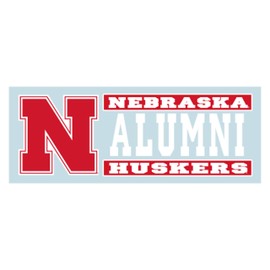 Nebraska Decal (N NEBRASKA ALUMNI DECAL (6''), 6 in)