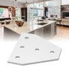 5PCS Flat Tie Plate Aluminum Alloy 5 Holes Compression Resistance