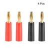 sourcing map 4 Pieces 4 mm Banana Plug Speaker Plug