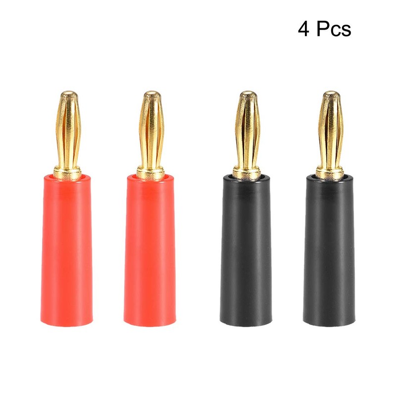 sourcing map 4 Pieces 4 mm Banana Plug Speaker Plug