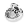heyous Hidden Recessed Furniture Handle Stainless Steel 51x16mm Round Flush