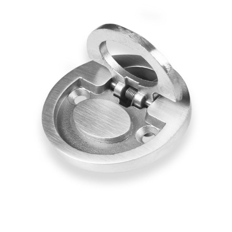 heyous Hidden Recessed Furniture Handle Stainless Steel 51x16mm Round Flush