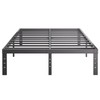 COMASACH Queen-Size Metal Bed-Frame No Box-Spring Needed,12-Inch Noise Free Black