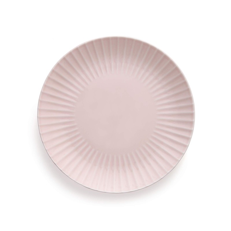 ZEN Pleats Porcelain Dinner Plates 11 Inch Set of 6