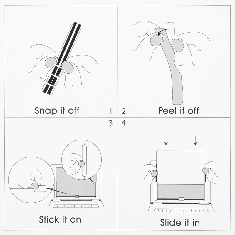17.3in Laptop Screen Protector 16:9 AntiPeep ATM Machine Monitor Front