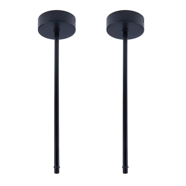 MY MIRONEY 2 Sets Black Pendant Light Fixture Rod with