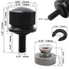 FOVPLUE Quick-Release Fender Seat Hardware Kit,1/4″-20 Thread Seat Bolt/Screw and