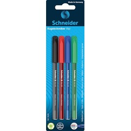 Ballpoint pen Schneider Vizz M - blister a 4pcs. (black,red,