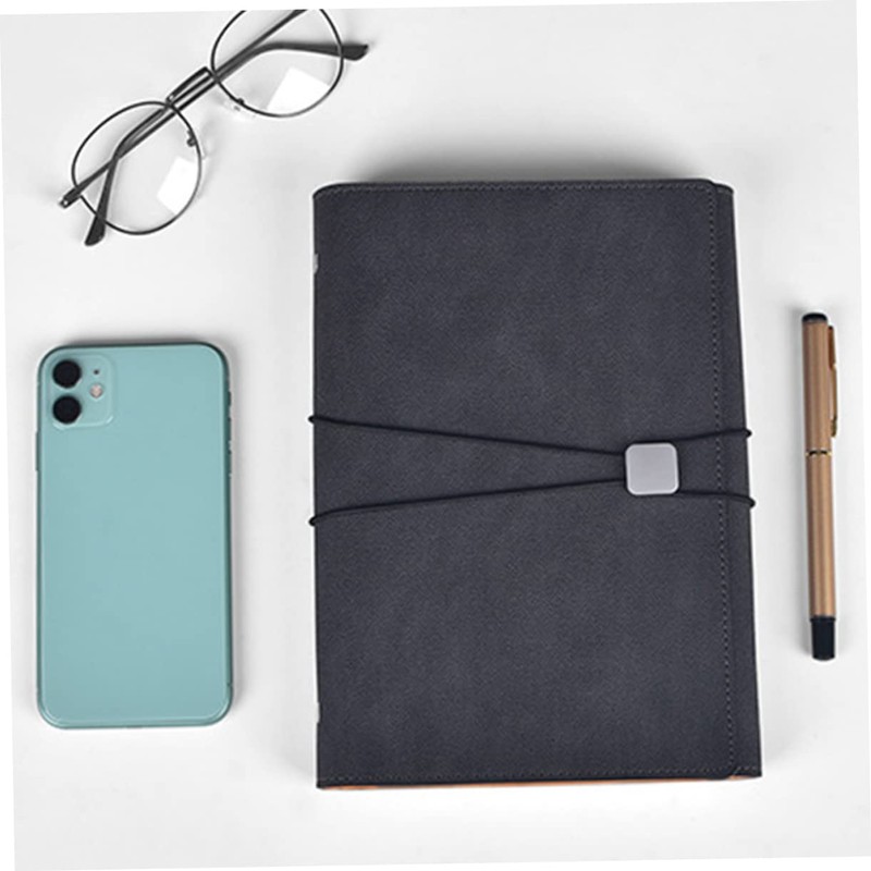 Operitacx Business Style A5 Notebook with Strap and Pen Holder