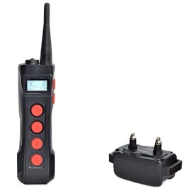 Aetertek 1100 Yard Remote Dog Trainer with Waterproof Rechargeable Dog Training Shock Collar Trainer with AUTO Anti-BARK (AT-919C One Dog Set)