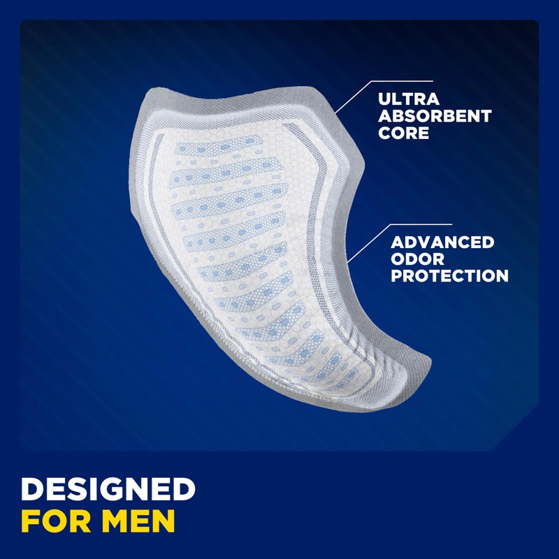 TENA Incontinence Guards for Men, Moderate Absorbency, 48 Count