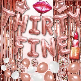 35th 39th 30th Birthday Decorations For Her 30th Birthday Balloons 30th Birthday Banner 30th Birthday Decorations For Women Happy Thirty Fine Birthday Decorations 39 35 30 Year Old Birthday