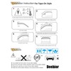 Deebior 94682 Side Window Visor Wind Vent Deflector fit for