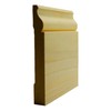 EWBB12 Colonial Baseboard 5-1/4" Tall x 11/16" Moulding. Unfinished, Sapele