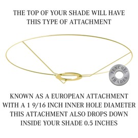 FenchelShades.com 9" Top Diameter x 9" Bottom Diameter x 7" Height Fabric Drum Lampshade with European Attachment (Linen Ivory)