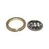 Double Ring Brass Key Holder Parts, Made in Japan, Solid