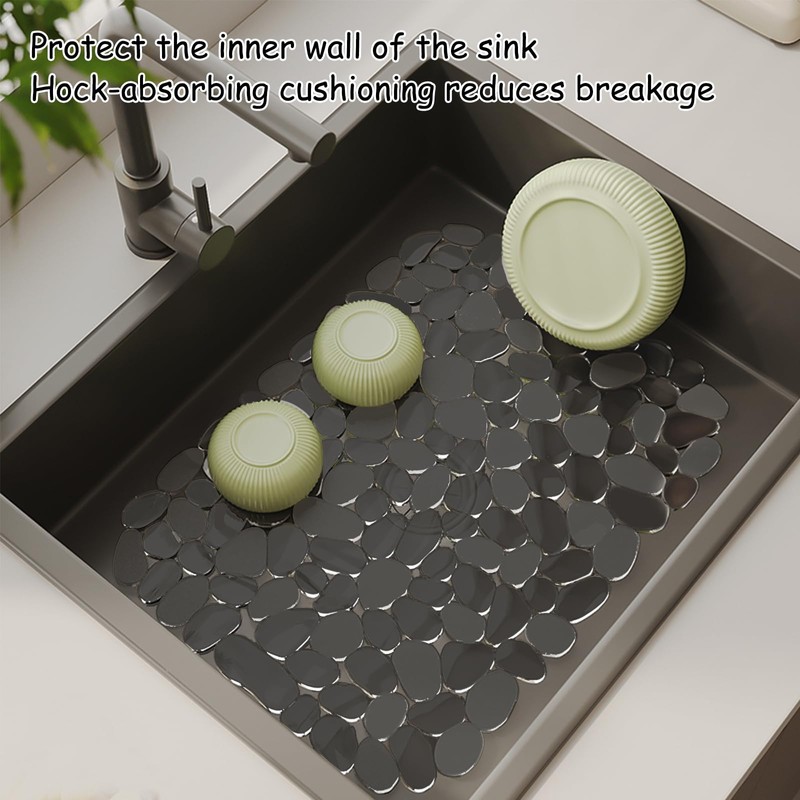 Echehi 2 Pack Sink Protector Mat, 40 x 30 cm