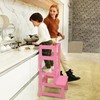 SDADI Mother's Helper Adjustable Height Kitchen Step Stool, Children Kids