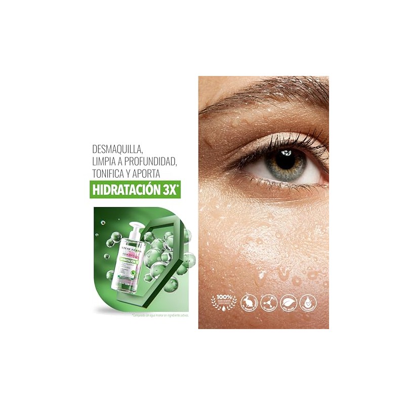 BIODERMA, Hydrabio H2O, Agua Micelar Dermatológica, Limpieza e Hidratación Profunda,