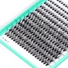 BODERMINCER 10 Root 60pcs 8-10-12-14-16mm Mixed Black Handmade False Eyelashes