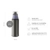 alfi Endless Bottle 900 ml, Lavender, Lightweight Stainless Steel Bottle,