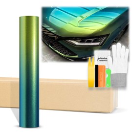 24"x60" (2FTx5FT) Spring Green Galaxy Dust Gloss Chameleon Metallic Color Shift Color Change Vinyl Wrap Auto Sticker Decal Film Sheet Bubble Free Air Release Technology with Tool Kit