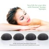 Sinutan® Konjac face sponge, 100% natural, bamboo activated carbon, round