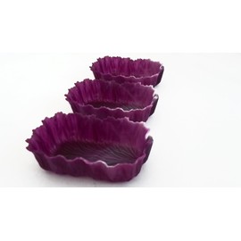 sinkatekku Antibacterial Lunch Cup Square bezikappu L Red Cabbage 3 Pack
