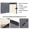 Wason Leather Portfolio Case A4 with Clipboard Notepad Forms Holders