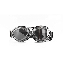 CRG Sports Vintage Aviator Pilot Style Motorcycle Goggles Cruiser Scooter Goggle for Men, Women,Adults, Youths