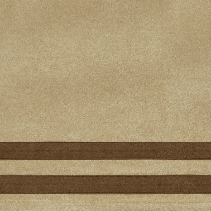 Dune Microsuede Striped Window Valance Beige 50" x 18"