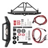 1/10 RC Metal Front Rear Bumper with LED Light Kit