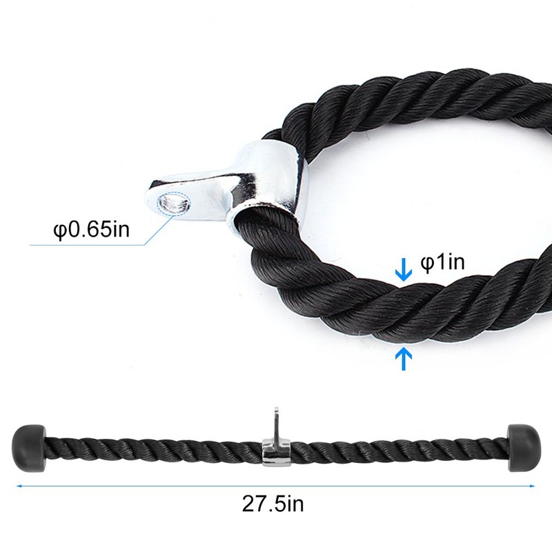 Tricep Rope Commercial Gym Equipment Workout Fitness Body Building for