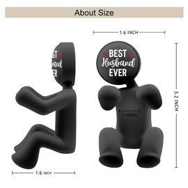 AGMDESIGN Best Husband Ever Silicone Razor Holder, Cute Holder Shaver Organizer, Funny Bathroom Decorative Razor Holder, Man Cave Father’s Day Birthday Gifts for Men Husband from Wife Son Daughter
