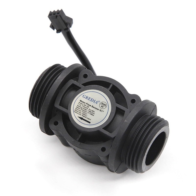 GREDIA 1" Water Flow Sensor Food-Grade Switch Hall Effect Flowmeter