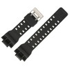 Casio GA-100 Watch Strap 29 mm Plastic Black Silver