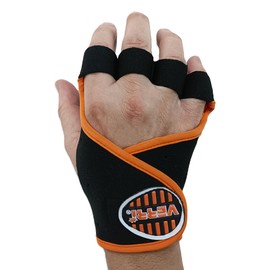 Verri | Guantes de Neopreno para Seguridad y protección de Manos y muñeca en Entrenamiento en Gimnasio, Rutina con Pesas, Negro, Grande