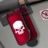 Car Glasses Holder | Skull Pattern Eyeglass Car Clip |