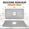 Cheer Collection Silicone Sink Mat – Heat-Resistant Dish Protector for
