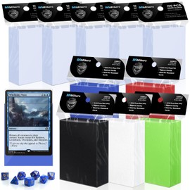 1000 Pack Card Sleeves, 500 Matte Trading Card Sleeve and 500 Inner Sleeves Ideal for Double-Sleeving, Perfect Fit Sleeves Compatible with MTG, TCG, Baseball, Football Cards(5 Colors)…